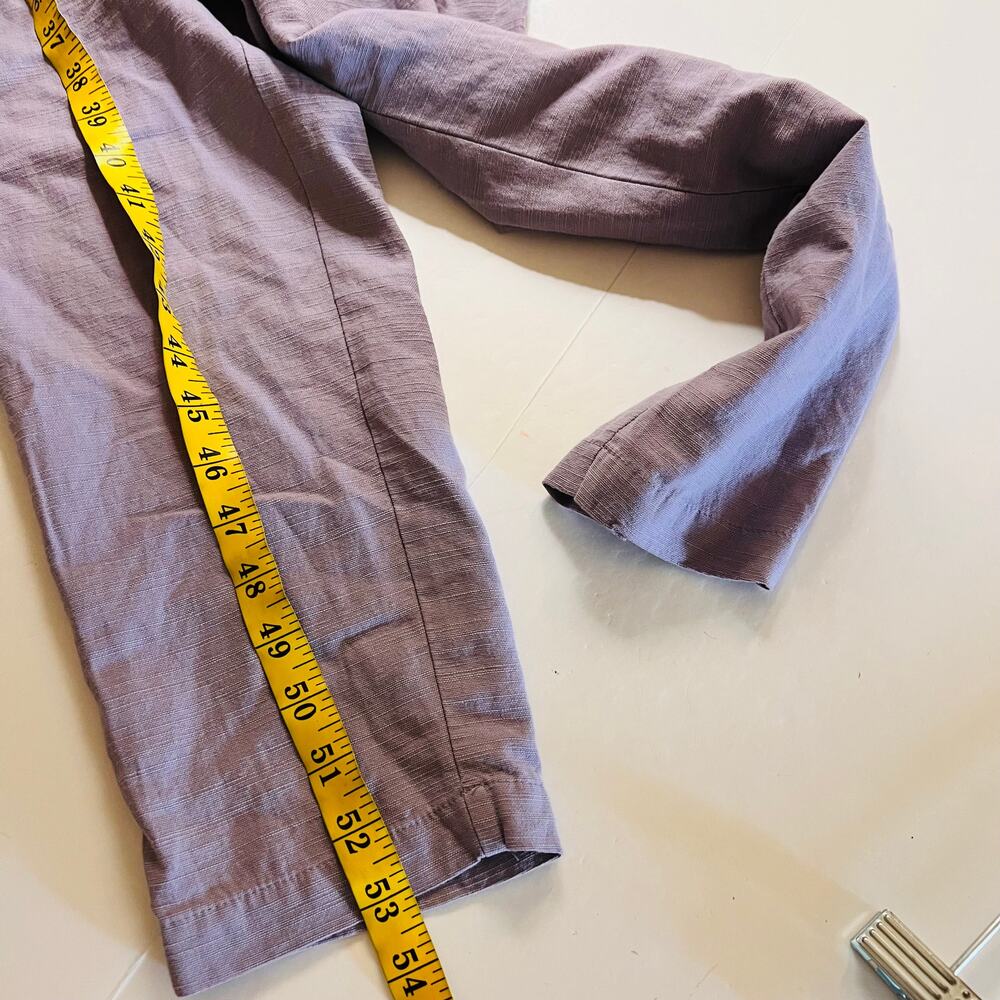 The Nines By Hatch Half Button Up Jumpsuit Size XS NWT Purple - Picture 8 of 9
